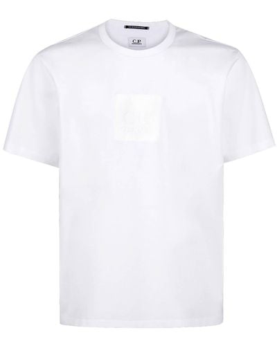 C.P. Company T-shirt the metropolis series badge blanc