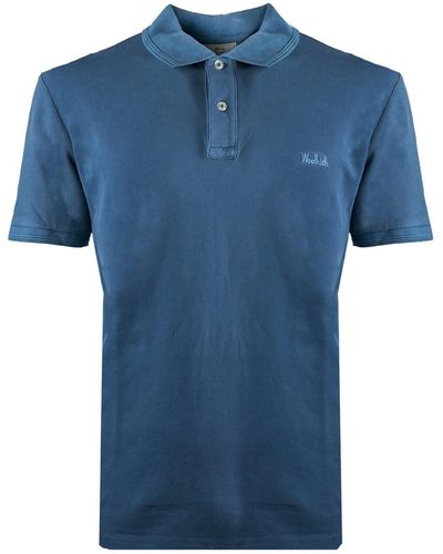 Woolrich Mackinack Indigo Poloshirt - Blauw