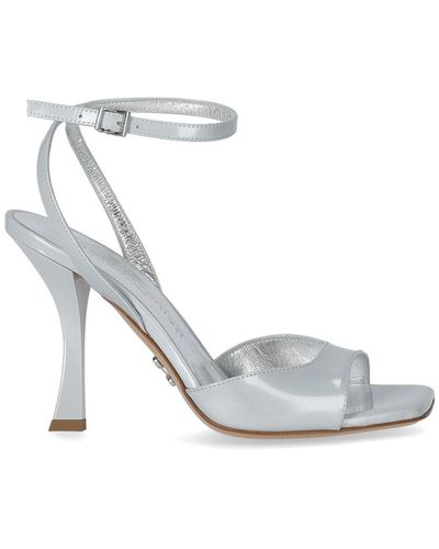 Sergio Levantesi Tania perlene sandale mit absatz - Weiß