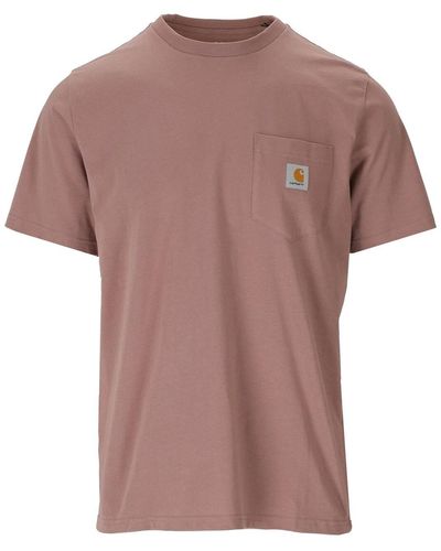 Carhartt S/s pocket lupinus t-shirt - Pink