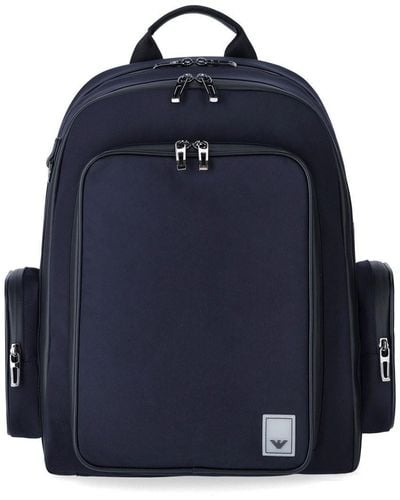 Emporio Armani Travel Essential Backpack - Blue