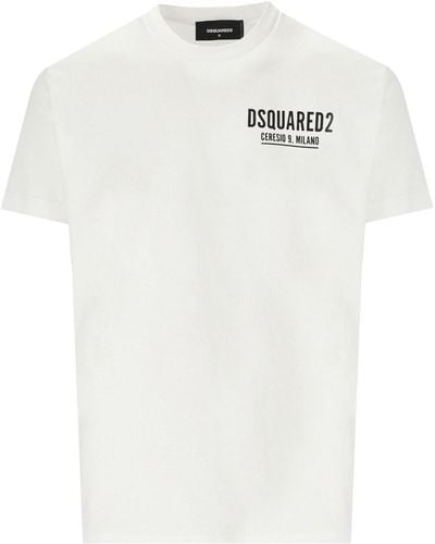 DSquared² T-shirt ceresio 9 cool fit bianca - Bianco
