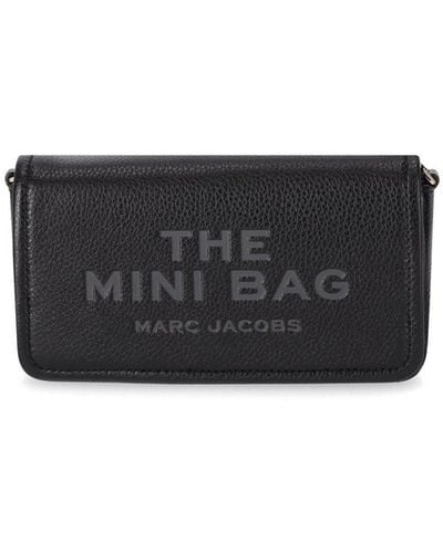Marc Jacobs The leather mini e umhängetasche - Schwarz