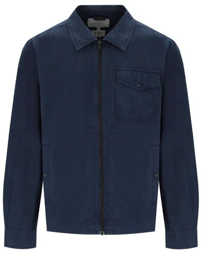 Woolrich Garment-Dyed Shirt Jacket - Blue