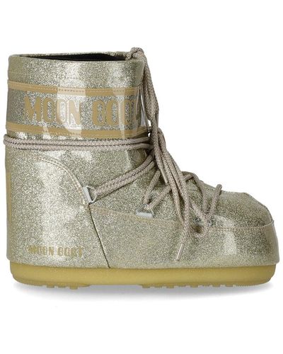 Moon Boot Icon Low Glitter Snow Boot - Green