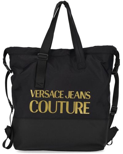 Versace Logo Baroque Goud Shopper - Zwart