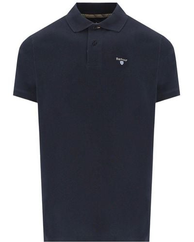 Barbour Polo tartan pique navy - Blu