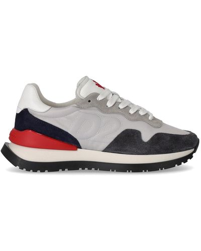 DSquared² Baskets running bleu denim - Gris