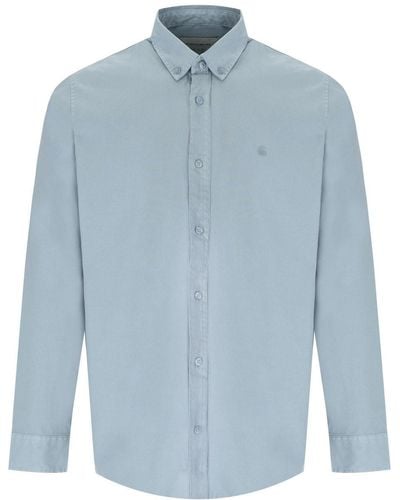 Carhartt Camicia l/s bolton frosted blue