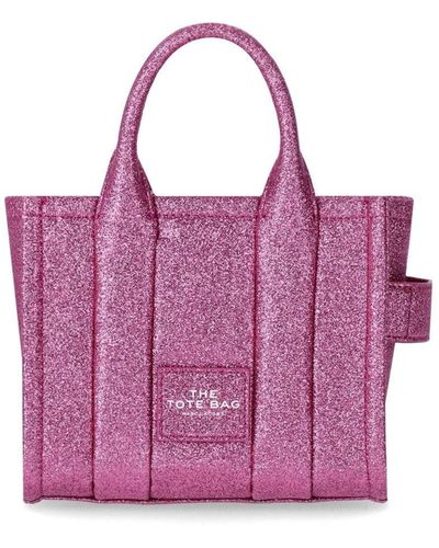 Marc Jacobs The galactic glitter crossbody tote lipstick pink tasche - Lila