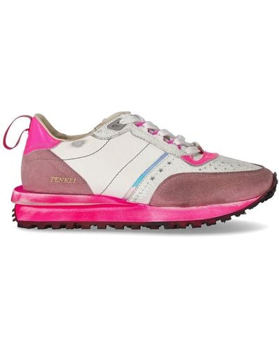 HIDNANDER Tenkei Track Edition Neon Pink Sneaker