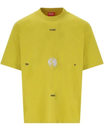 DIESEL Camiseta t-wash-l9 - Amarillo