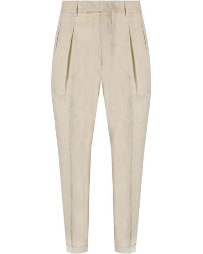 Cruna Pigalle Ecru Trousers - Natural