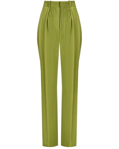 Elisabetta Franchi Trousers > tapered trousers - Vert