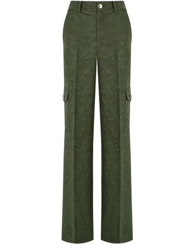 Blugirl Blumarine Militäre jacquard cargo hose - Grün