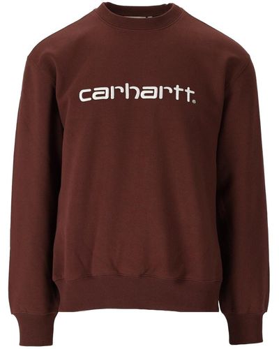 Carhartt Sudadera con logo marrón