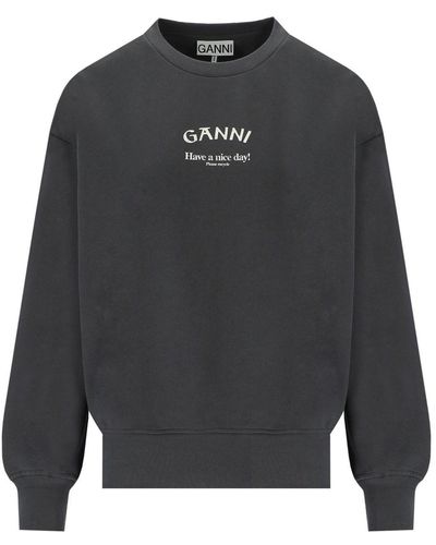 Ganni Isoli Oversize Sweatshirt - Grijs