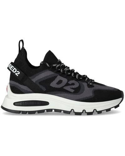 DSquared² Run Ds2 En Grijs Sneaker - Zwart