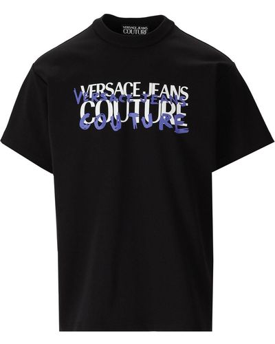 Versace Jeans Couture Logo graffiti t-shirt - Schwarz