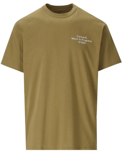 Carhartt S/s formation larch weiss t-shirt - Grün