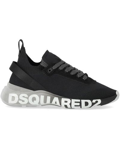 DSquared² Sneaker fly nera con logo - Nero