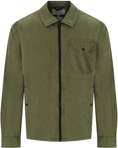Woolrich Lake Olive Overhemd-stijl Jas - Groen
