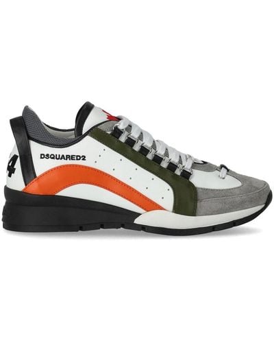 DSquared² Legendary Oranje Sneaker - Wit