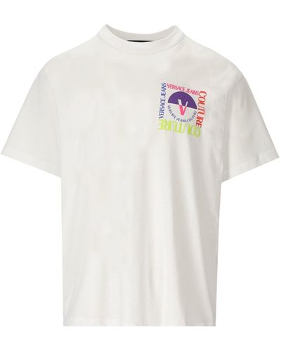 Versace R Square V-emblem White T-shirt
