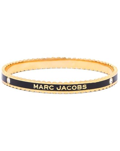 Marc Jacobs The Medallion Gold-Plated, Resin and Crystal Bracelet - Mettallic