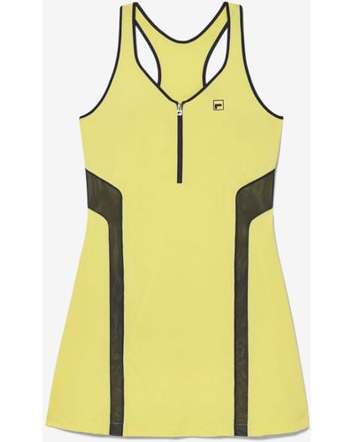 Fila Alley Solid Dress - Yellow