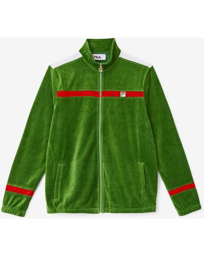 Fila Ravid Velour Jacket - Green