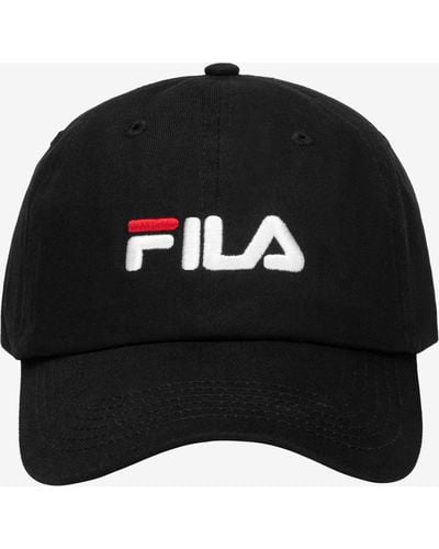 Fila Embroidered Logo Baseball Hat - Black