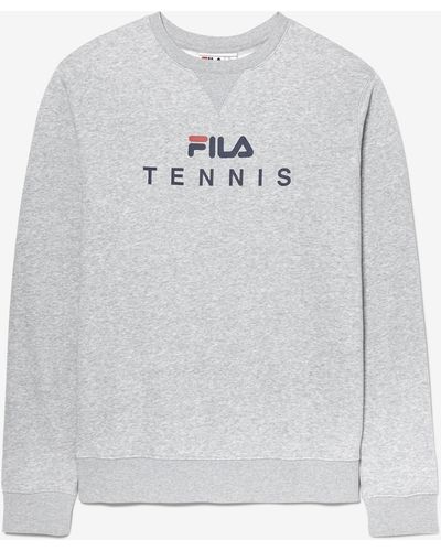 Fila Unisex Tennis Crewneck Sweatshirt - Gray