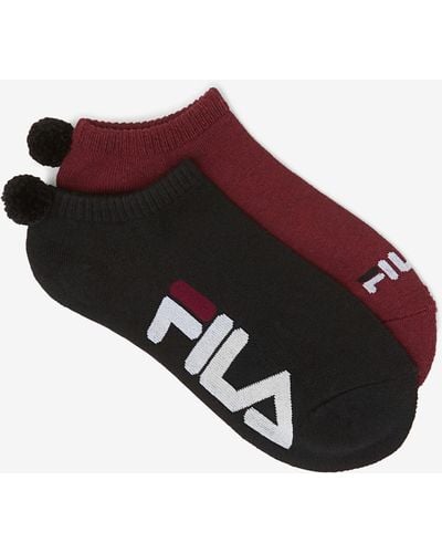 Fila Tennis Pom Pom Sock 2-pack - Red
