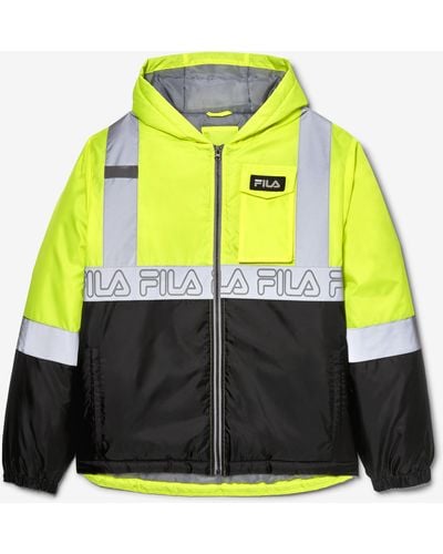 Fila High Visibility Field Hooded Jacket - Yellow