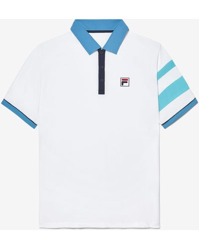 Fila Tennis Bnp Short Sleeve Polo - Blue