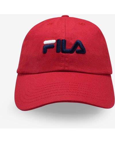 Fila Embroidered Logo Baseball Hat - Black