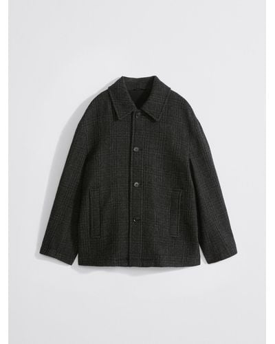 Filippa K Seattle Check Coat - Black