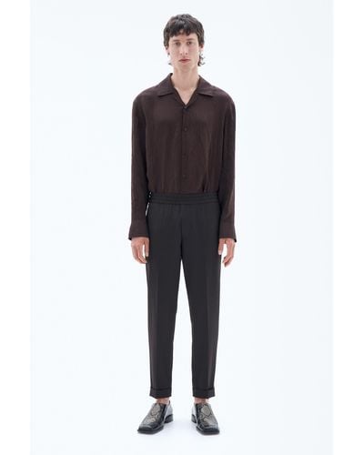 Filippa K Terry Cropped Trousers - Brown