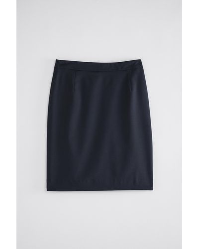 Filippa K Cool Wool Pencil Skirt - Blue
