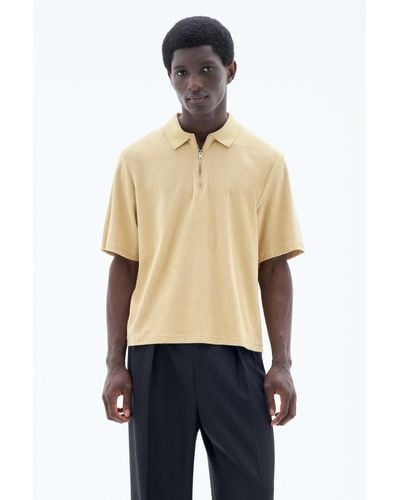 Filippa K Boxy Terry Polo - Blue