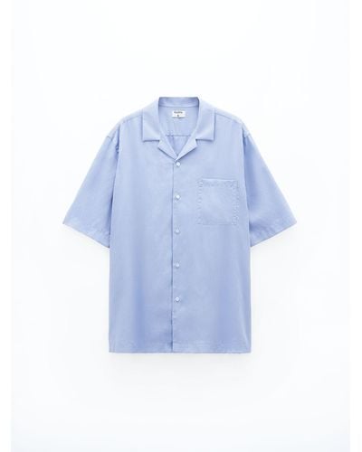 Filippa K Short Sleeve Shirt - Blue