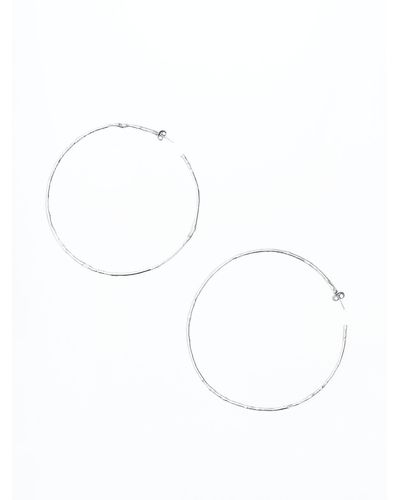 Filippa K Large Hoop Earrings - White