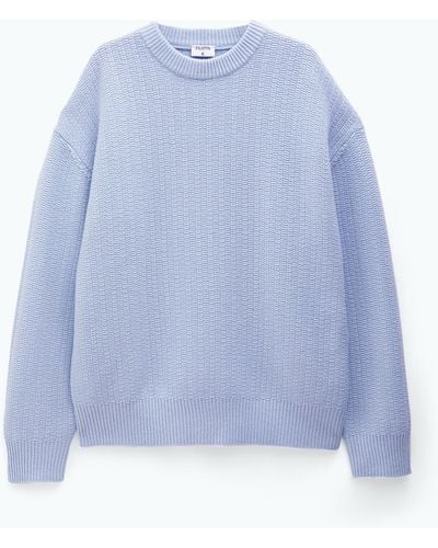 Filippa K Structured Wool Sweater - Blue