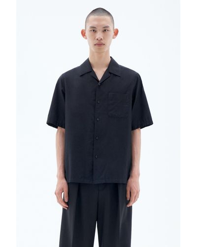 Filippa K Resort Short Sleeve Shirt - Blue