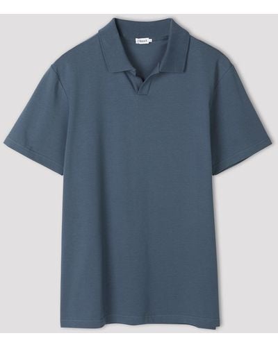 Filippa K Lycra Polo T-shirt - Blue