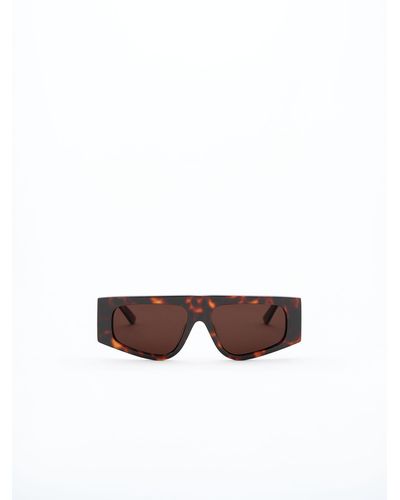 Filippa K Angled Acetate Sunglasses - Brown