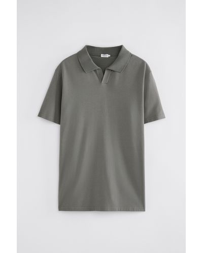 Filippa K Lycra Polo T-shirt - Grey