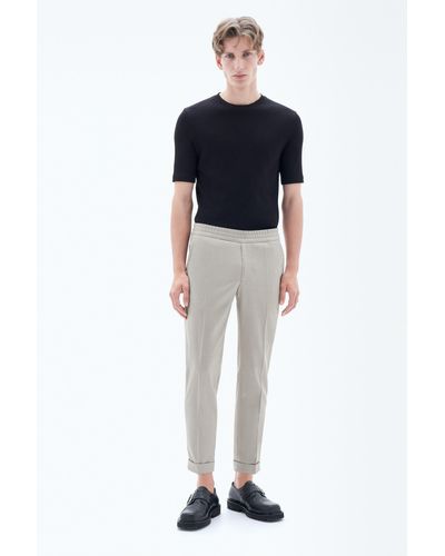 Filippa K Terry Cropped Trousers - Blue