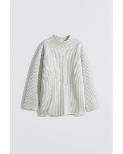 Filippa K Silver Rib Oversized Sweater - White